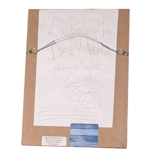 Framed Art by Oscar Caballero Titled La Bodeguita Del Medio Havana Cuba 2015 - Picture 2 of 14